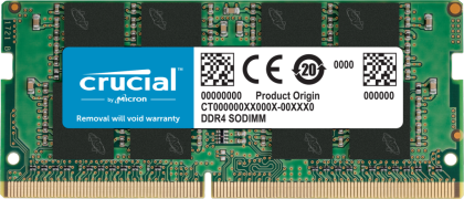 Crucial 8GB SO-DIMM 260-pin DDR4 3200MHz PC4-25600 CL22 (8Gbit/16Gbit)