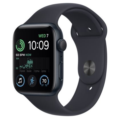 Apple Watch SE2 GPS 44mm - Midnight Aluminium Case with Midnight Sport Band - Regular
