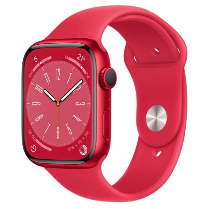 Apple Watch Series 8 GPS 4G 45mm - (PRODUCT)RED Aluminium Case with (PRODUCT)RED Sport Band - Regular