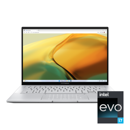 Asus Zenbook 14 OLED UX3402VA-OLED-KM522W 14.0" 2.8K OLED Intel Core i5-1340P vPro Evo 16GB RAM 512GB SSD Win11Home BG kbd - Foggy Silver