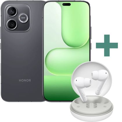 КОМБИНАЦИЯ С ПОДАРЪК Honor 600 Lite LNA-N31C 5G 8GB 256GB - Velvet Black + Honor Earbuds A Pro - White