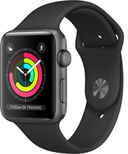 Apple Watch Series 3 GPS 38mm - Space Grey Aluminium Case with Black Sport Band