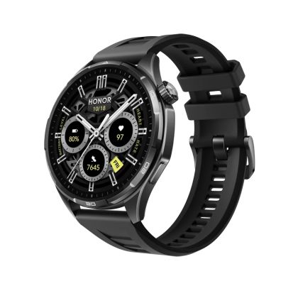 Honor Watch 6 BT - Shadow Black with Black Fluoroelastomer Strap - EU Version