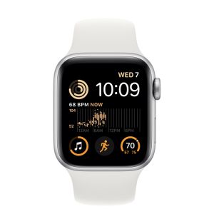 Apple Watch SE2 GPS 40mm - Silver Aluminium Case with White Sport Band - Regular
