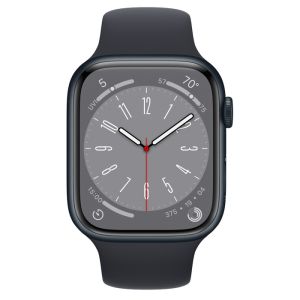 Apple Watch Series 8 GPS 45mm - Midnight Aluminium Case with Midnight Sport Band - Regular