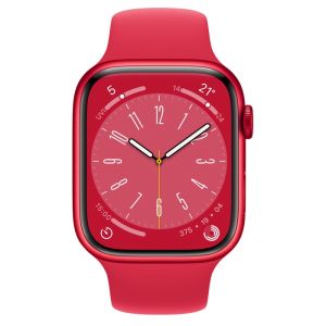Apple Watch Series 8 GPS 45mm - (PRODUCT)RED Aluminium Case with (PRODUCT)RED Sport Band - Regular