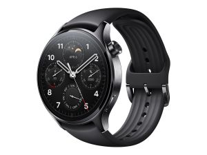 Xiaomi Watch S1 Pro 46mm - Black stainless steel case, Black fluororubber strap