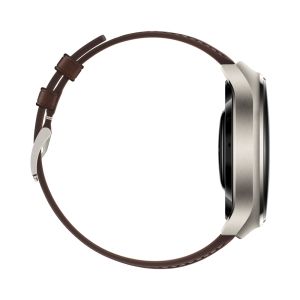 Huawei Watch 4 Pro Medes-L29L - Dark Brown Leather strap