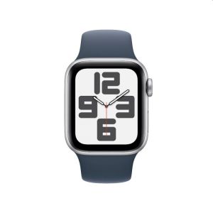 Apple Watch SE2 v2 GPS 40mm - Silver Aluminium Case with Storm Blue Sport Band - S/M