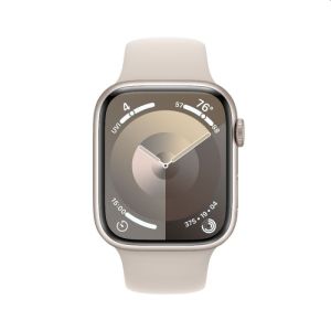 Apple Watch Series 9 GPS+4G/LTE 45mm - Starlight Aluminium Case with Starlight Sport Band - S/M