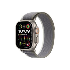 Apple Watch Ultra 2 49mm GPS+4G - Titanium Case with Green/Grey Trail Loop - M/L
