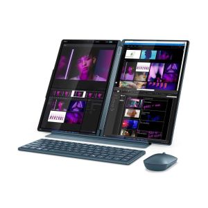 Lenovo Yoga Book 9 14IAH10 2x 14" 2.8K OLED Touch Intel Core Ultra 7 255H vPro Evo 32GB RAM 1TB SSD Win11Home - Tidal Teal