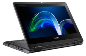 Acer TravelMate Spin B3 TMB311R-32-C24D 11.6” HD IPS Touch Intel Celeron N4500 8GB RAM 128GB eMMC Win11Pro EDU BG kbd - Black