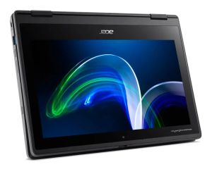 Acer TravelMate Spin B3 TMB311R-32-C24D 11.6” HD IPS Touch Intel Celeron N4500 8GB RAM 128GB eMMC Win11Pro EDU BG kbd - Black