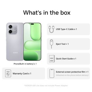 КОМБИНАЦИЯ С ПОДАРЪК Honor 600 Lite LNA-N31C 5G 8GB 256GB - Velvet Grey + Honor Earbuds A Pro - White