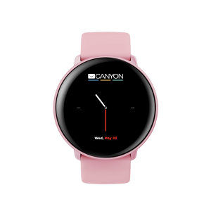Canyon Marzipan SW-75 Smartwatch, Pink with extra pink leather belt