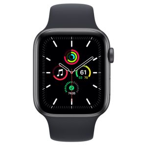 Apple Watch SE (ver2) GPS 44mm - Space Grey Aluminium Case with Midnight Sport Band - Regular