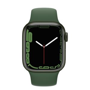 Apple Watch Series 7 GPS 41mm - Green Aluminum Case with Clover Sport Band - Regular