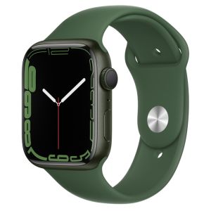 Apple Watch Series 7 GPS 45mm - Green Aluminum Case with Clover Sport Band - Regular