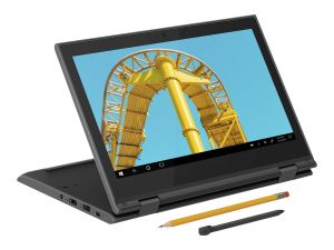 Lenovo Chromebook 300e gen2 Flip 11.6" HD ready IPS Touch Intel Celeron N4120 4GB RAM 64GB eMMC Win10Pro BG kbd - Black
