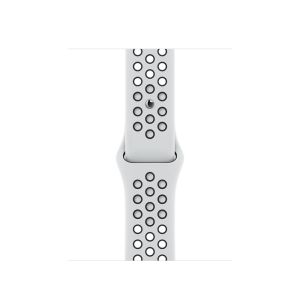 Apple Watch Nike Series 7 GPS 41mm - Starlight Aluminium Case with Pure Platinum/Black Nike Sport Band - Regular